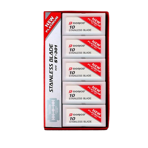 [CAF-DO-ST301] DORCO ROJA CUCHILLAS ENTERAS 100 uds