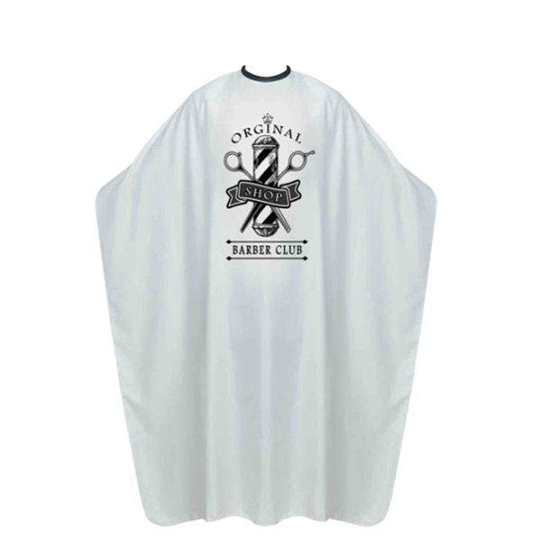 [BP213B] KUATEK CAPA  BLANCA LISA BARBER CLUB