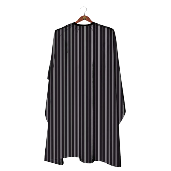 [E116] KUATEK CAPA  NEGRA CON RAYAS VERTICALES BLANCA Y NEGRA