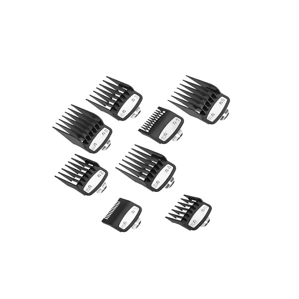 [03171-600] WAHL SET DE 8 PEINES  PREMIUM COMPATIBLE CON WAHL TAPER 8: 3/6/10/13/16/19/22/25 mm