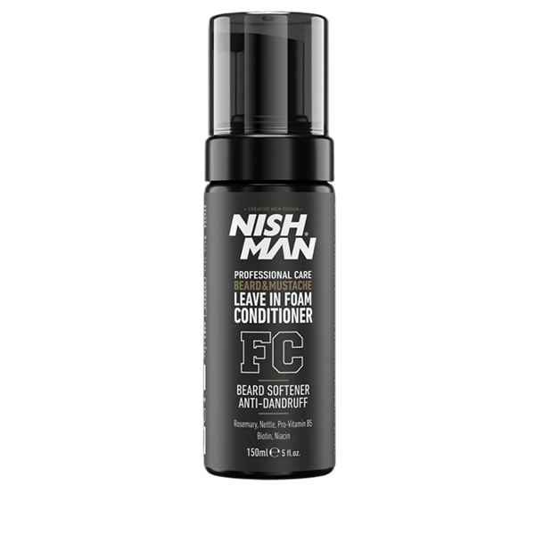 NISHMAN ACONDICIONADOR EN ESPUMA DE BARBA ANTI CASPA 150 ml