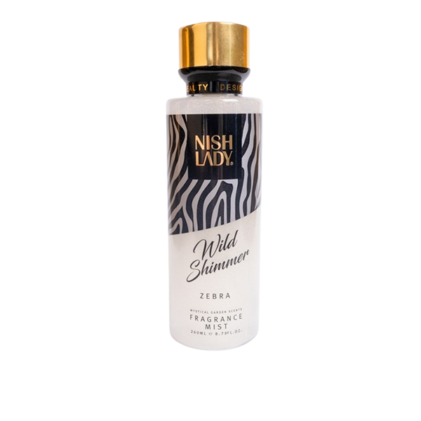 NISHLADY BODY MIST WILD SHIMMER ZEBRA 260ML