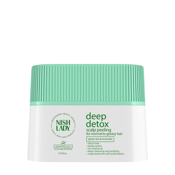 [NL-DEEP-DETOX] NISHLADY DEEP DETOX SCALP PEELING HAIR CARE MASK 275 ML