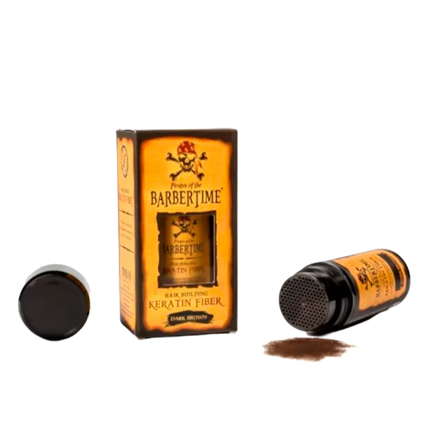 BARBERTIME FIBRA CAPILAR CASTAÑO OSCURO 20gr